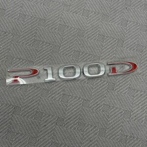 Tesla P100D Rear Emblem Badge Silver Zinc Car Trunk